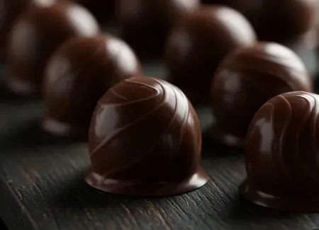 Cerises au chocolat noir