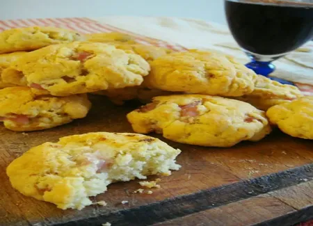 Sablés apéritifs aux lardons