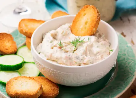 Rillettes de saumon au carré frais