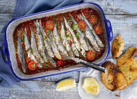 Estouffade de légumes aux sardines