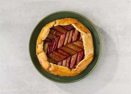 Galette de rhubarbe