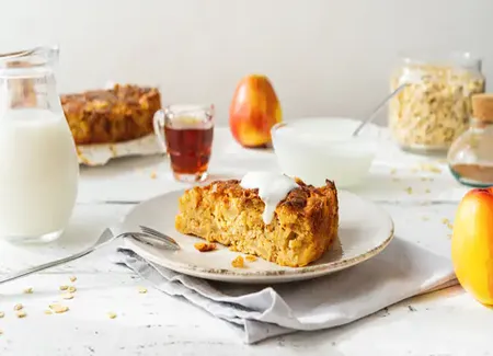 Gâteau yaourt flocon d'avoine pomme