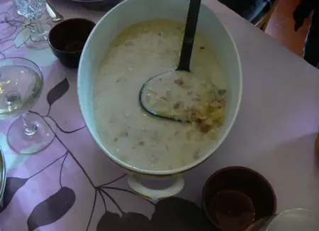 Manhattan clam chowder (palourdes)