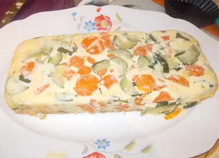 Flan au poulet et aux légumes