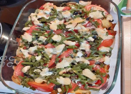 Gratin de légumes au fromage de chèvre