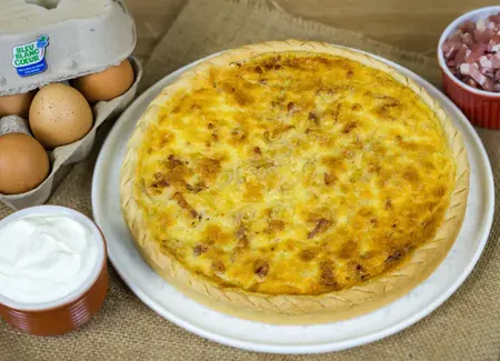 Quiche lorraine équilibrée et gourmande