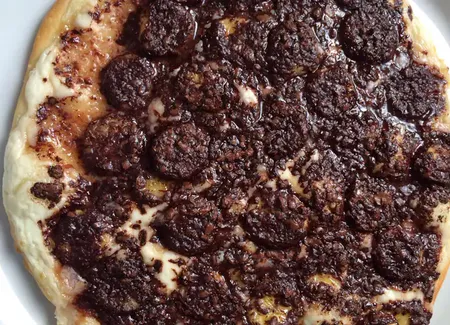 Pizza banane chocolat