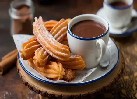 Churros con chocolate