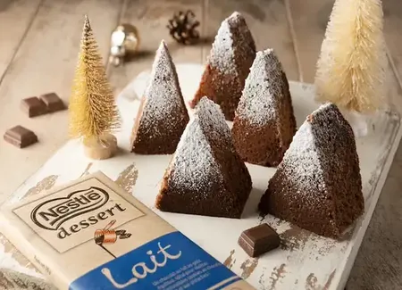 Moelleux sapin au chocolat au lait nestlé dessert®