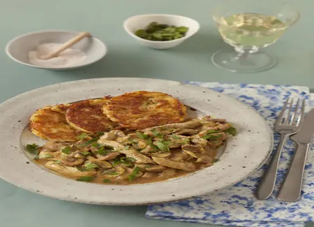 Emincé de veau à la zürichoise