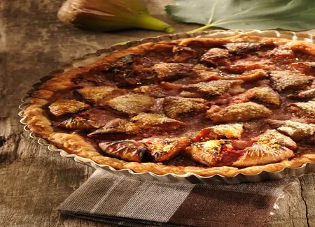 Tarte aux figues et à la poudre d'amandes