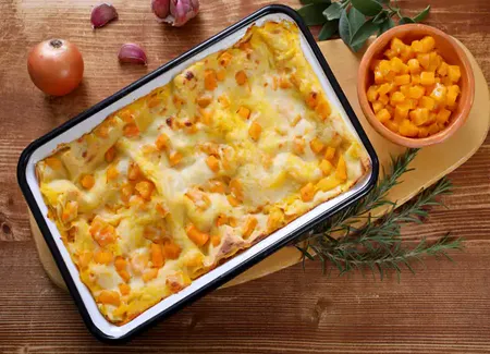 Lasagnes butternut champignon