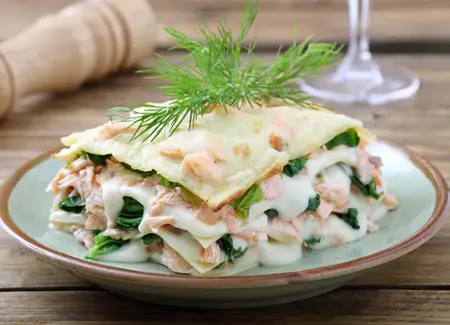 Lasagnes saumon épinards cyril lignac