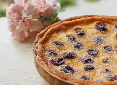 Clafoutis amandine aux cerises