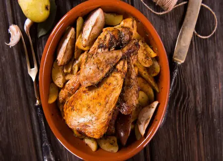 Pintade en cocotte