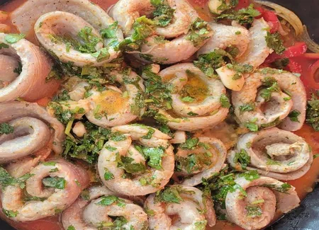 Tajine de poisson aux crevettes