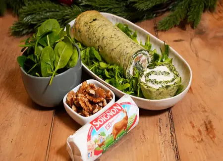 Bûche de noël de salut c'est claire