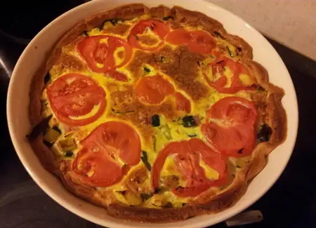 Tarte courgette et poireau