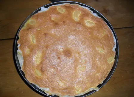 Tarte au lait de coco aux bananes ou aux pommes