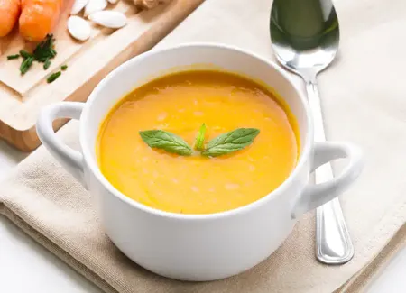 Soupe de carottes et d'endives
