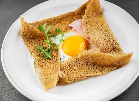 Galette rapide de fromage au jambon