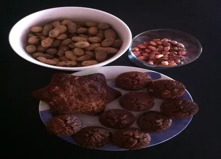 Brownie aux cacahuètes fraiches et caramélisées