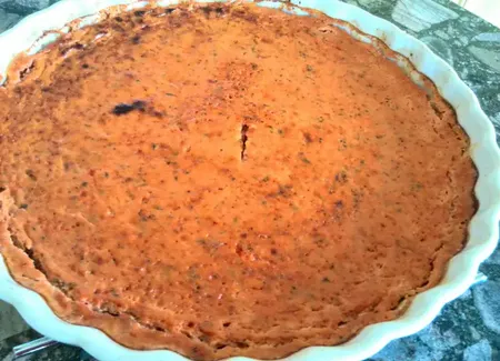 Flan de tomates au fromage blanc