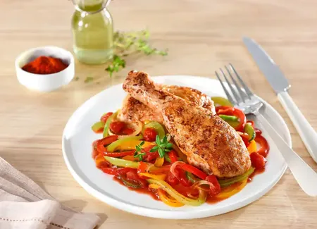 Poulet basquaise au cookeo