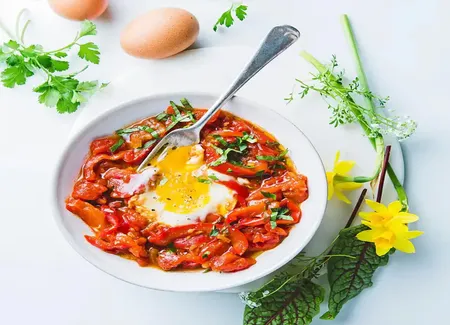 Chakchouka aux œufs au cookeo