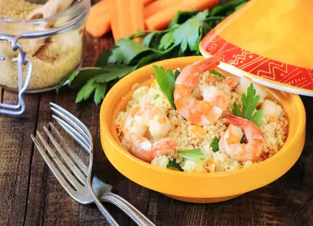 "Tajine" de calamars et crevettes