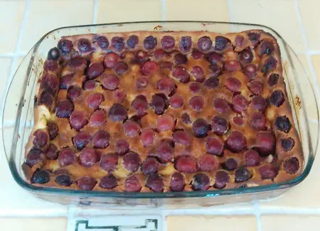 Excellent clafoutis cerises au yaourt