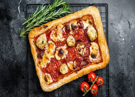 Pizza pâte feuilletée