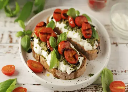 Tartine pesto