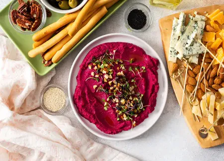 Houmous betterave fromage frais