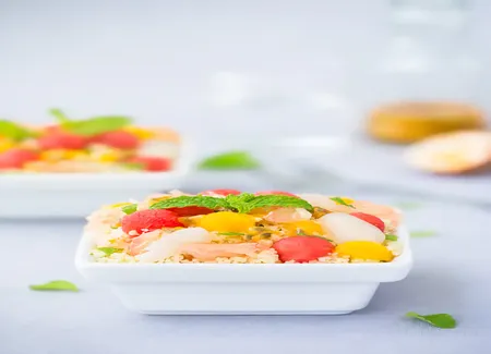 Sucré salé semoule et pastèque
