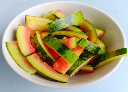 Ecorces de pastèque en condiment