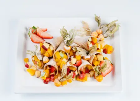 Salade de fruits en cornet