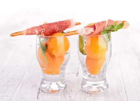 Verrine melon au porto
