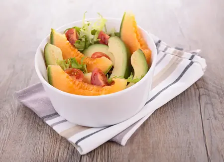 Salade de melon et avocat