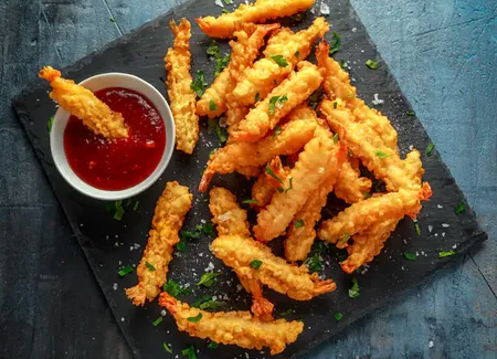 Crevettes panées au cookeo
