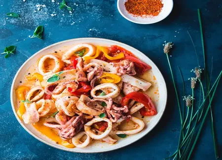 Calamars à la basquaise au cookeo