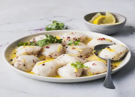 Noix de saint-jacques cuites sous vide
