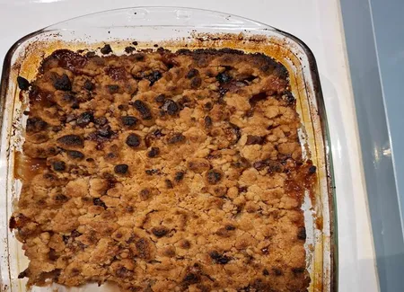 Crumble aux fruits d'automne et aux epices