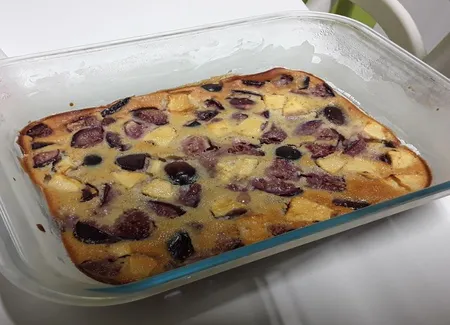 Clafoutis pommes figues