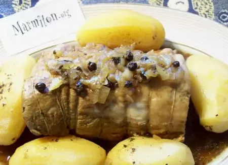 Rôti de porc à la bière et aux baies de genièvre