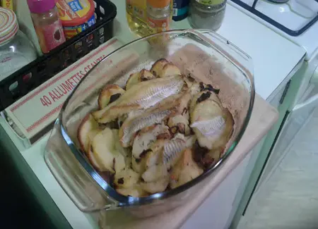 Filets de merlans façon boulangère