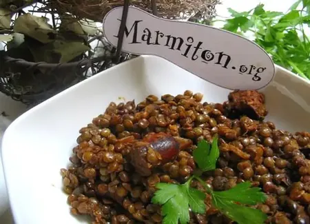 Lentilles aux merguez (maroc)