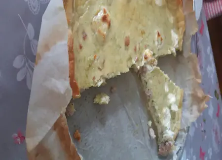Tarte aux courgettes et au boursin