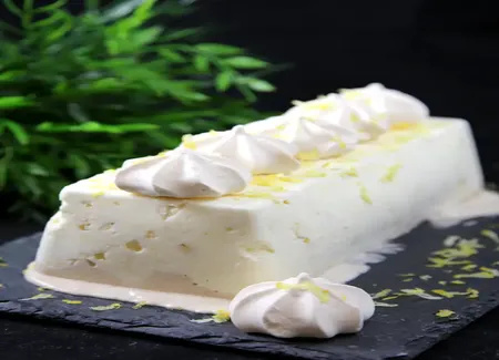 Bûche glacée citron marron