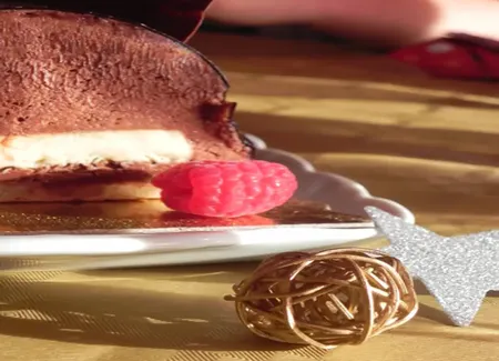 Bûche de noël à la mousse au chocolat facile